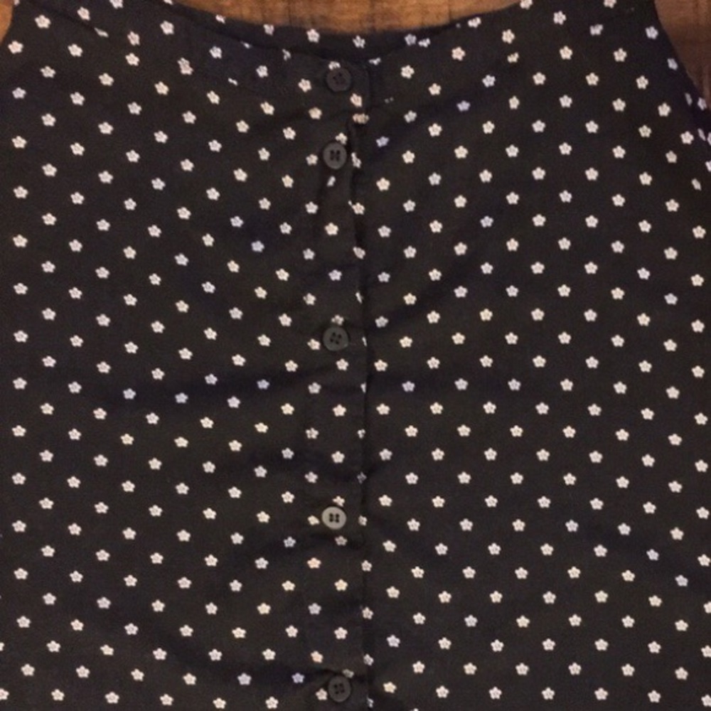 90’s Vibes🌼 H&M Black Daisy Print Skirt - Picture 3 of 4